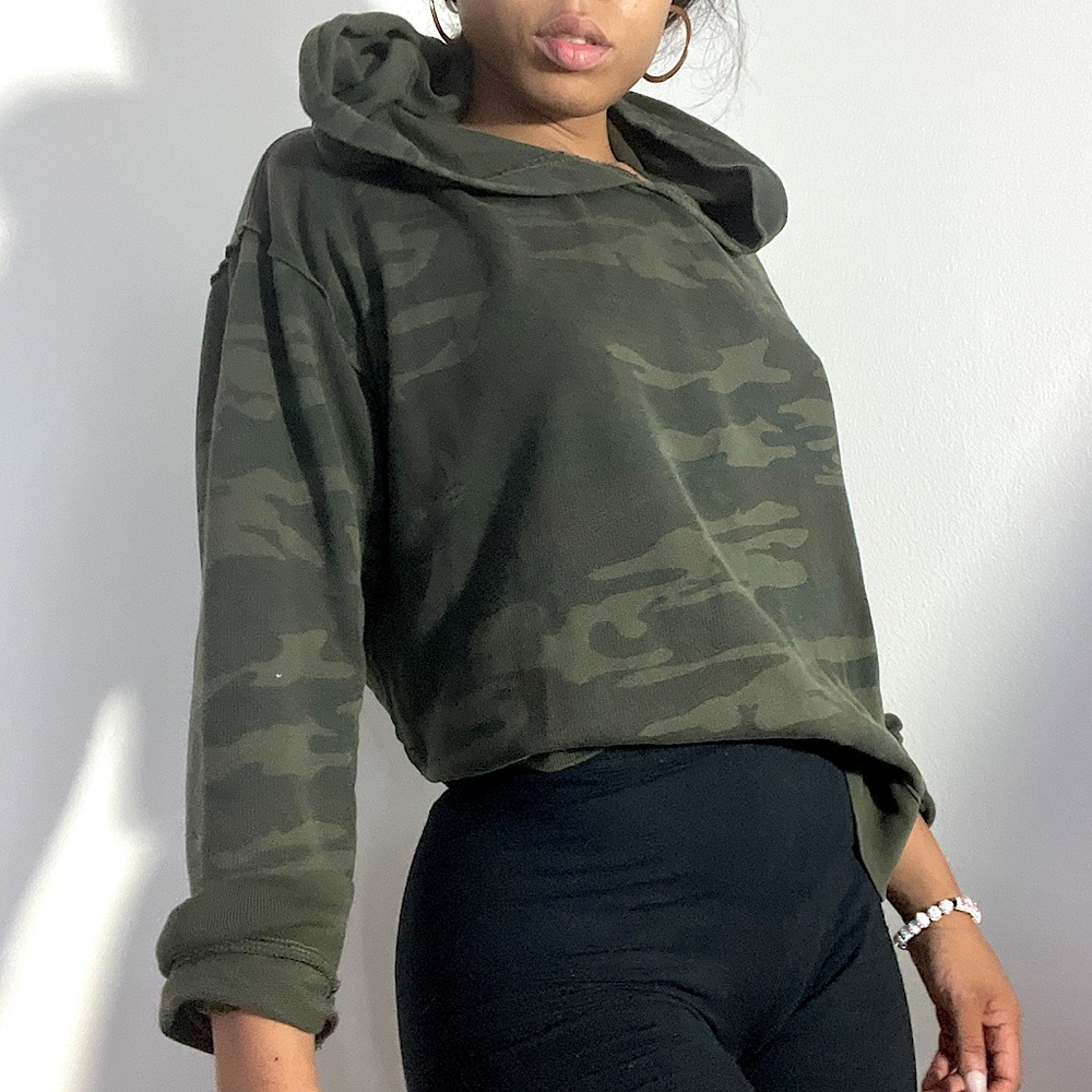 Sanctuary camouflage hoodie- green